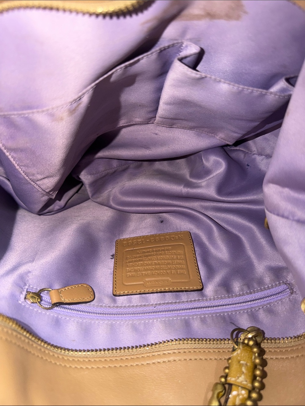 Coach Signature Canvas Hobo with Brown and Mustard Leather Trim - Picture 12 of 12